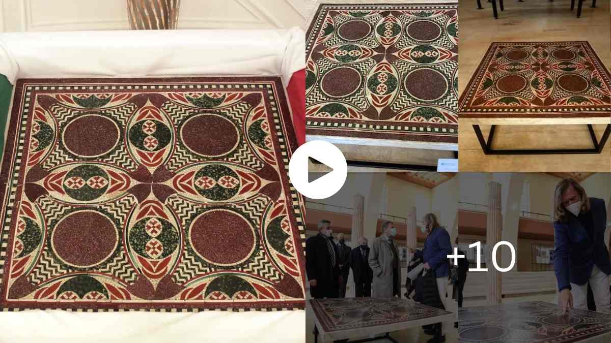 Mysteries Of The World Caligula Ceremonial Shop Mosaic Mistakenly Turned Into A Coffee Table