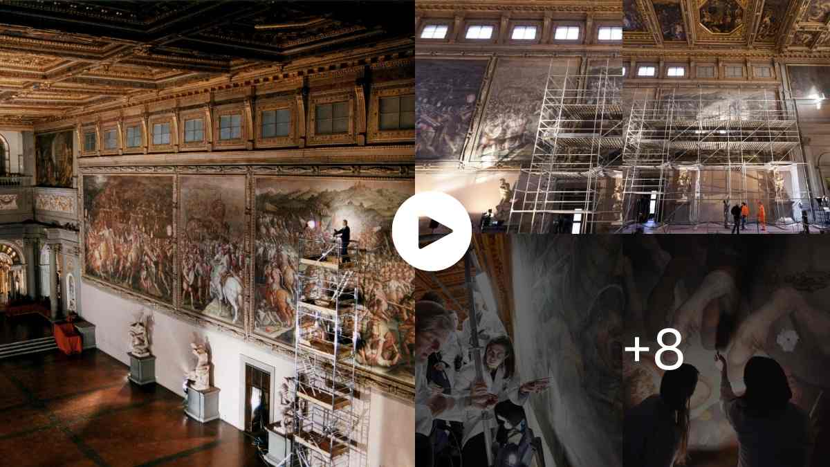 Mysteries Of The World Lost Mural Hidden Behind a Wall in Italian Town Hall